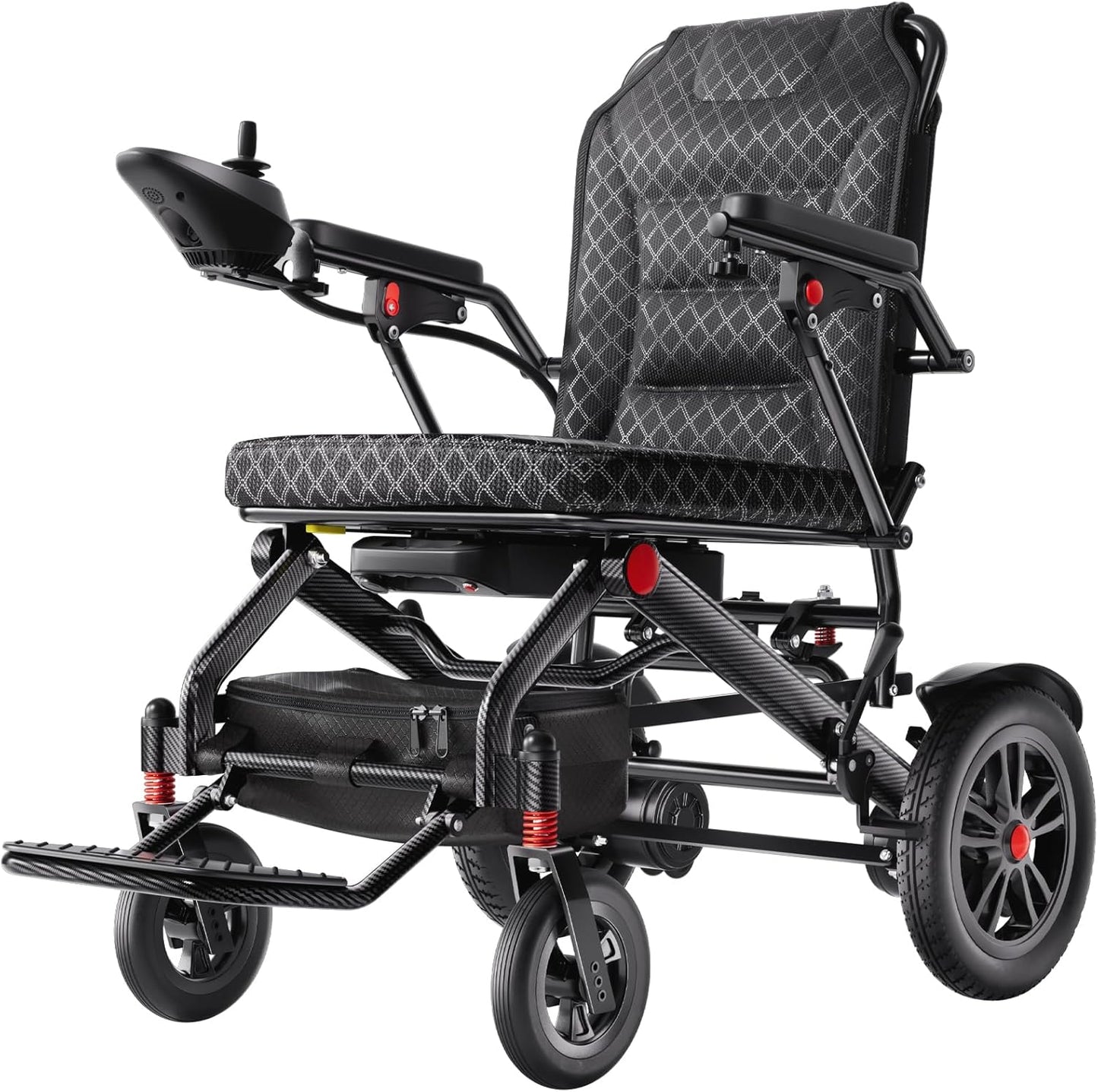 HomyKing 42LB Lightweight Electric Wheelchair for Adults, 250W Power 15Ah Battery, 15.5 Miles Range, Folding Mobility Scooter, Fold up Wheelchairs with Seat, Foldable Scooters for Seniors