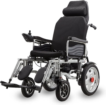 Electric Wheelchair Heavy Duty Foldable Lightweight Powered Chair with Joystick, 120KG Weight Capacity, Portable for Indoor & Outdoor Use